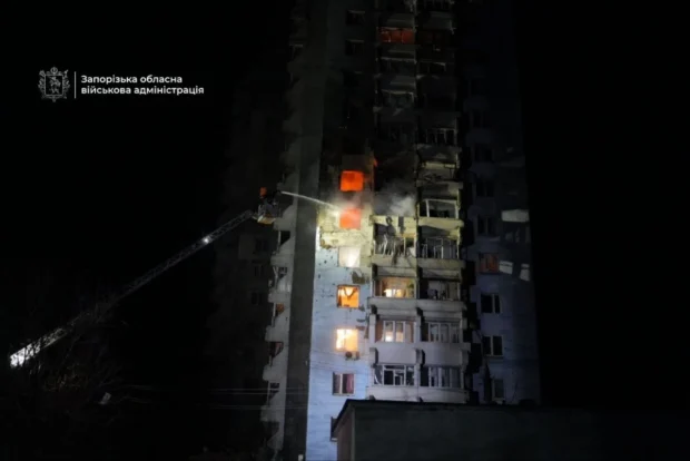 Комбінований удар по Запоріжжю 24 березня: загинула людина, 5 поранених
