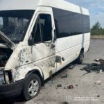 Російський дрон атакував маршрутку в Запоріжжі